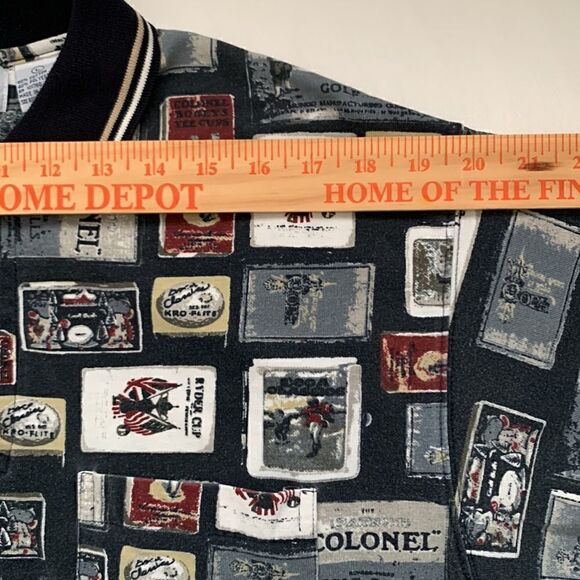 Michael Austin Vintage Short Sleeve Polo Men’s Shirt Size L - Picture 3 of 7